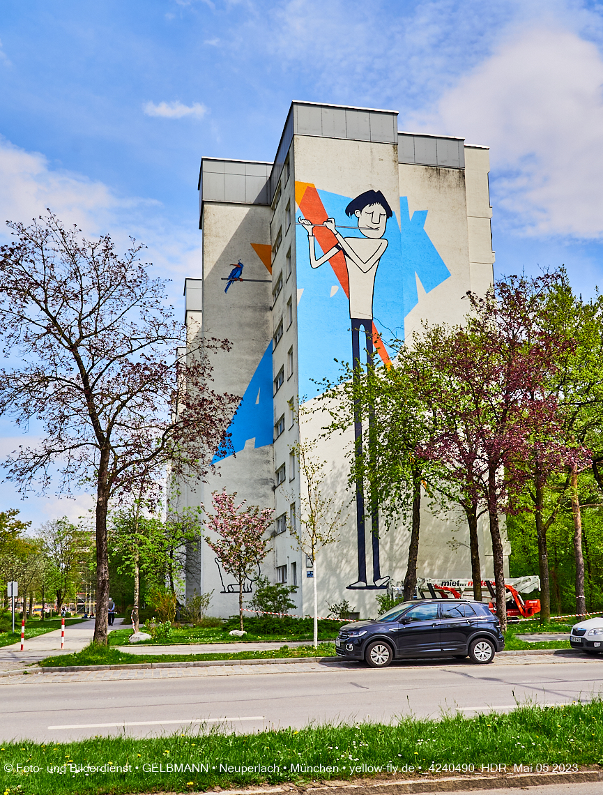 05.05.2023 - Graffiti am Karl-Marx-Ring 75 in Neuperlach